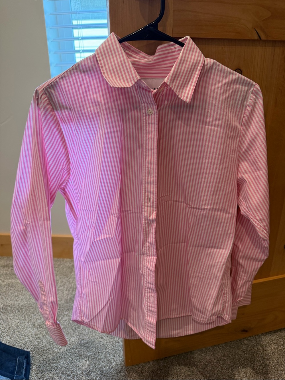 The Shirt company Pink Stripe Button-Down Shirt